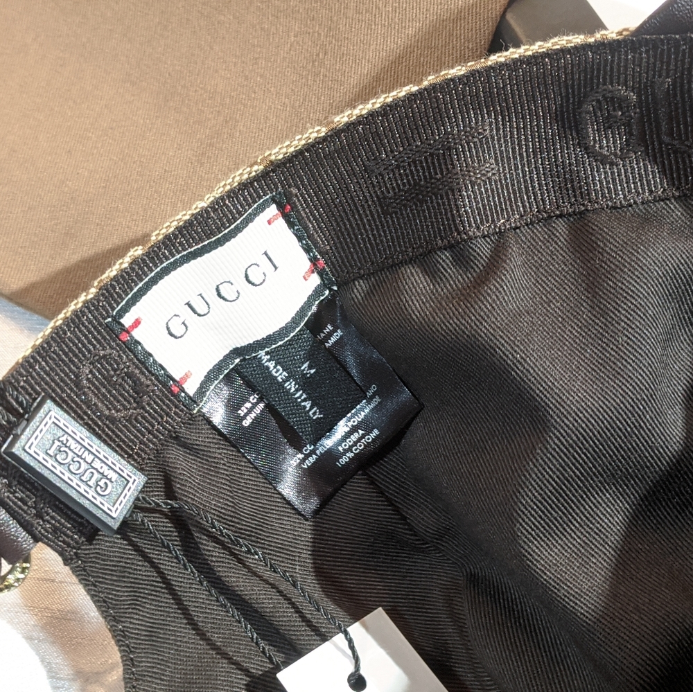 Gucci NEW GG monogram hat with bee logo. UNISEX - Picture 7 of 8